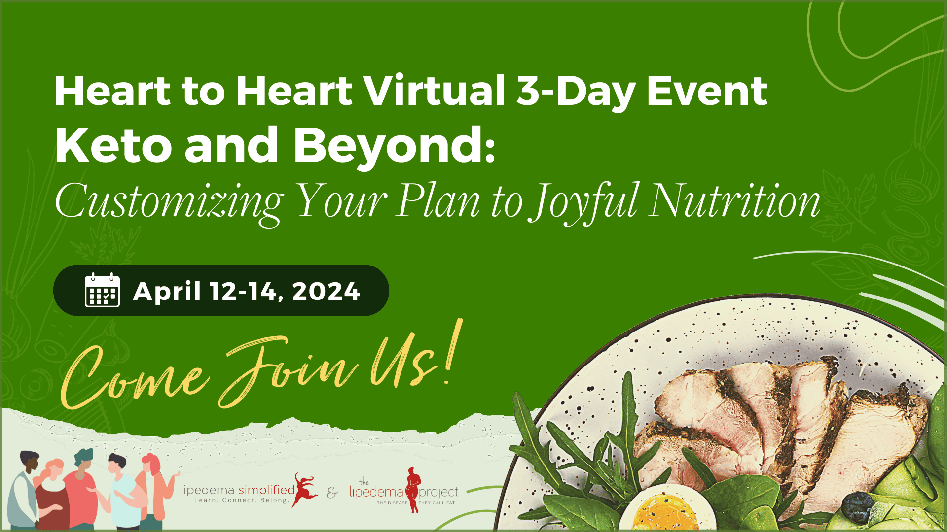Heart to Heart Virtual 3-Day Event Keto and Beyond: Customizing Your Plan to Joyful Nutrition Official Image