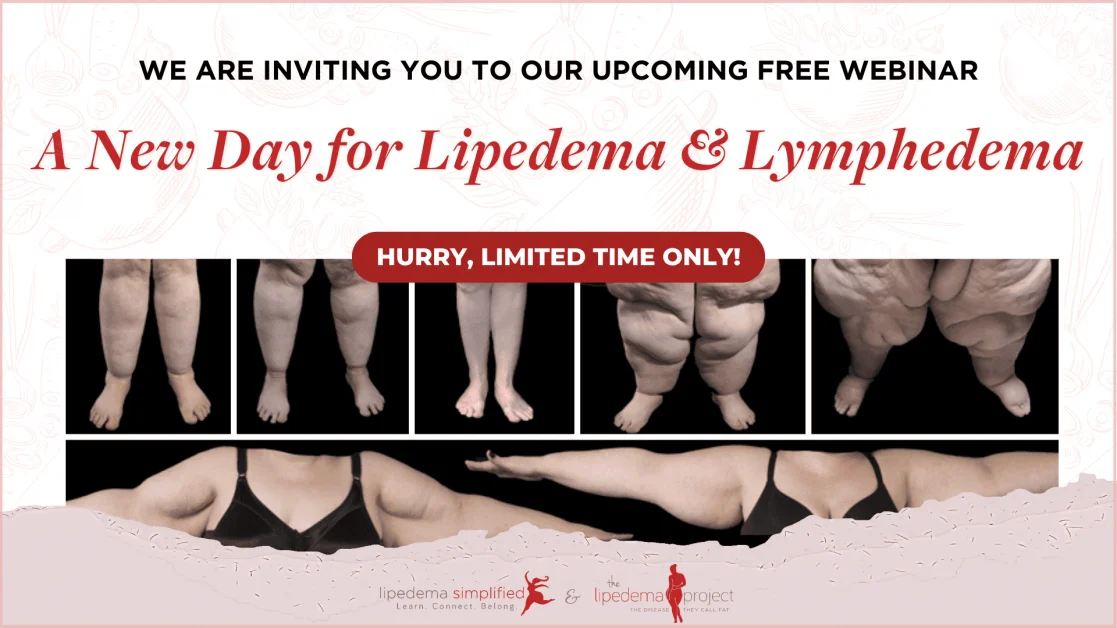 The Lipedema Project Upcoming Free Webinars Banner